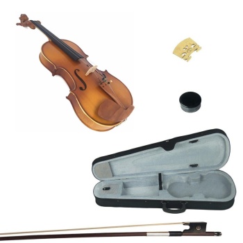 Kinglos KNG PJA-1003 Keman Seti 4/4 (Başlangıç - 12+ Yaş) | 4 Fixli Kuyruk Yapısı, Reçine ve Yay Dahil, Doğal Ahşap Görünüm